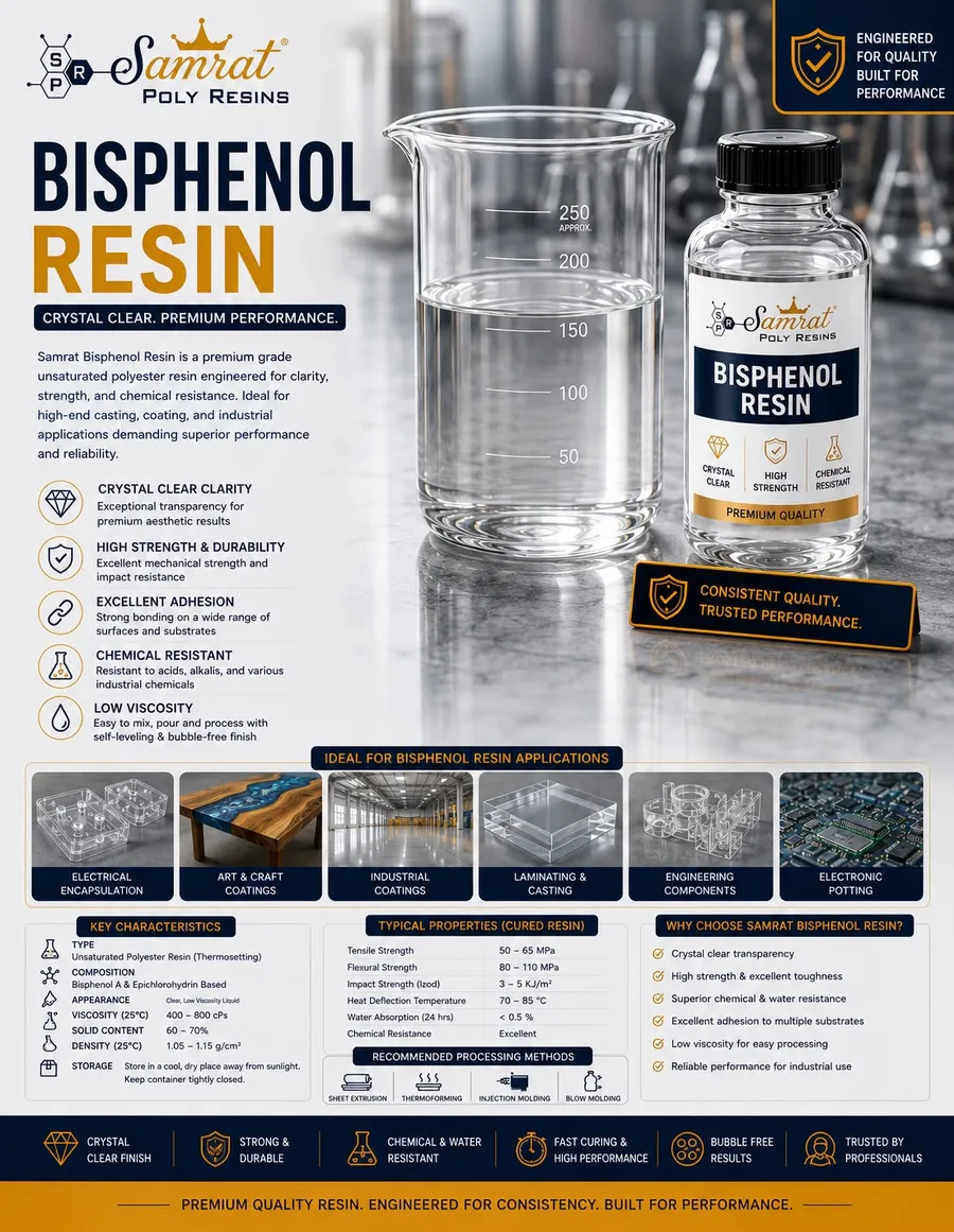 Bisphenol Resin; Samrat Poly Resins product graphic
