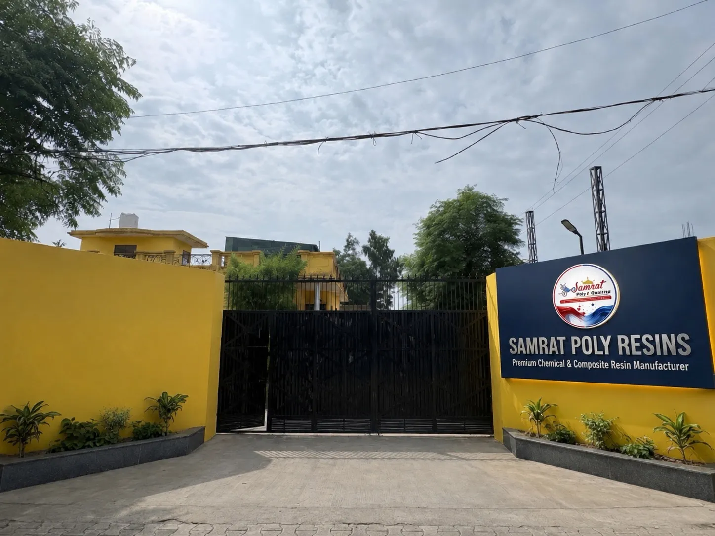 Samrat Poly Resins factory gate, Doraha, Ludhiana