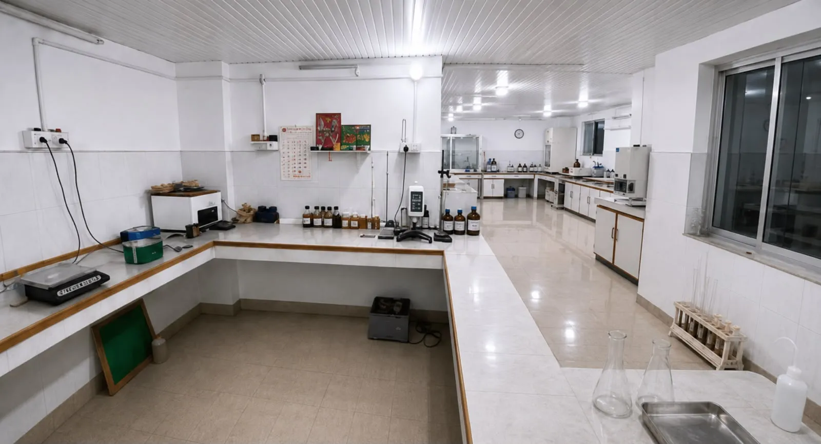 Quality inspection laboratory at Samrat Poly Resins