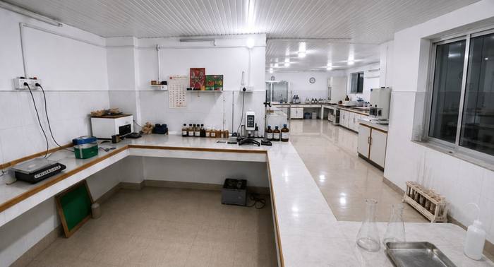 Quality inspection laboratory at Samrat Poly Resins