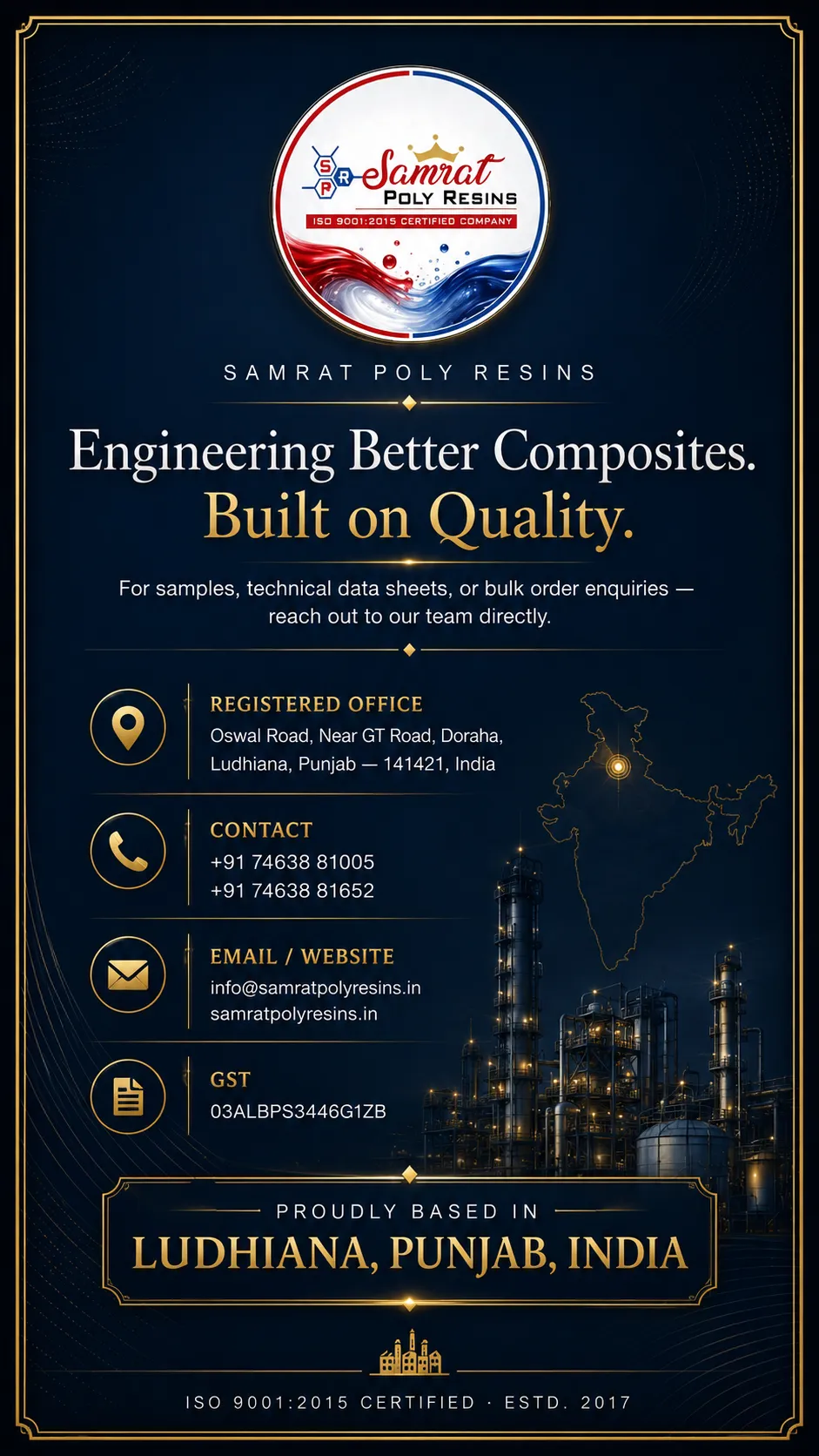 Samrat Poly Resins manufacturing — brand film still